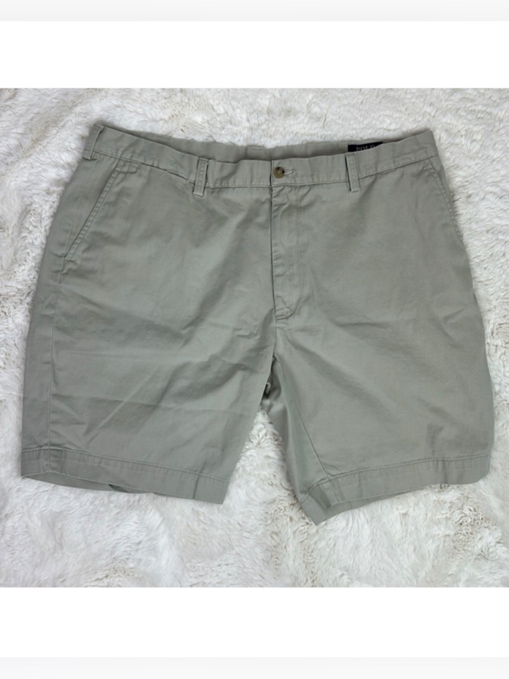 Polo by Ralph Lauren Flat Front Khaki Shorts Size 40
